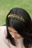 Handmade Elaborate Gold Leaf Headband