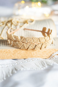 Royal Maple Greek Hairband Beige