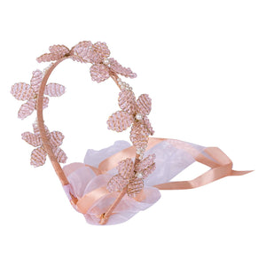 Pink Perennial Flower Hairband