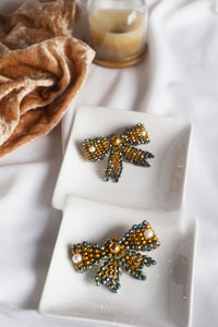 Monarch Butterfly Hair Clip Metal Black & Gold (1 Pc)