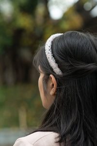 The Jocasta Crystal Hairband Pink