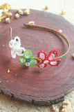 Choko Christmas Butterfly Hairband Christmas Red Green White