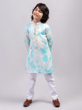 BLUE TIE-DYE KURTA SET