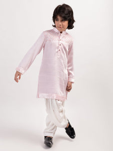 PASTEL PINK KURTA SET