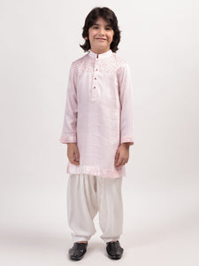 PASTEL PINK KURTA SET