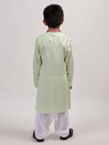 EMBELLISHED GREEN KURTA SET