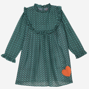 Bloom Dress (Tiny Grey Clouds)