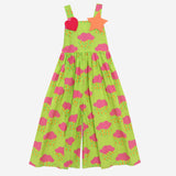 Bewitched Jumpsuit (Neon Green And Clouds)