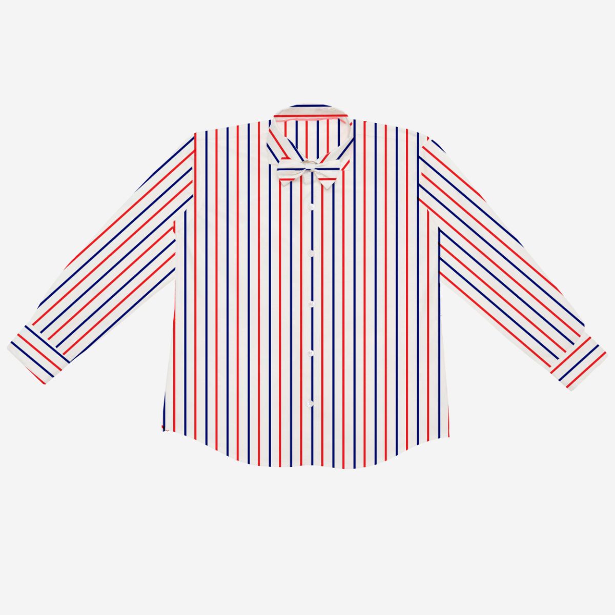 Classique Shirt (Red & Blue Stripes)