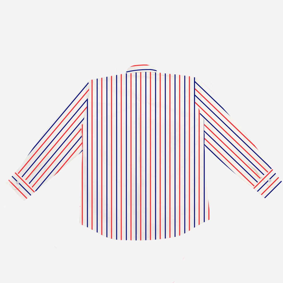 Classique Shirt (Red & Blue Stripes)