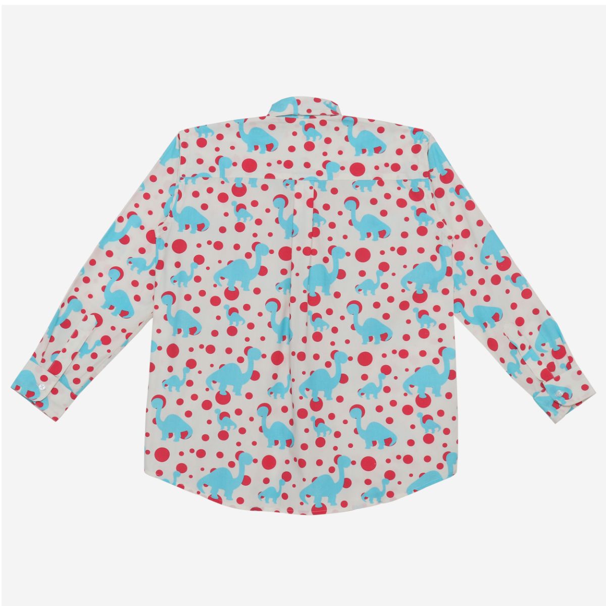 Classique Shirt (Red Polka Dinosaurs)