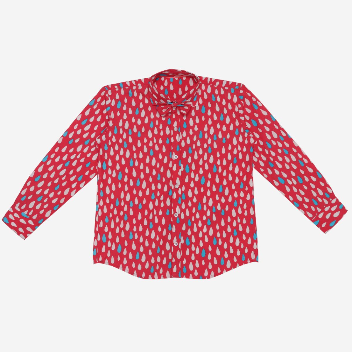 Classique Shirt (Red Raindrops)