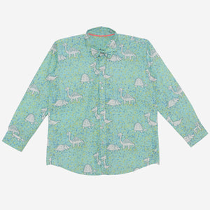 Classique Shirt (Scattered Dots And Dinosaurs )