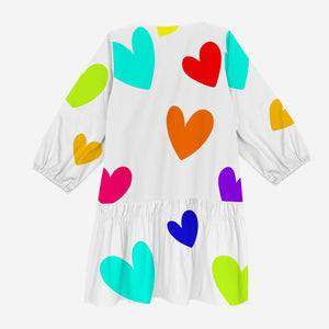 Dreamcatcher Dress (Multi Colour Hearts)