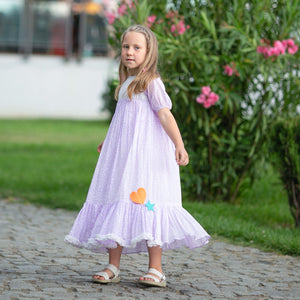 Day Dreamer Dress (Lavender With Tiny Stars)