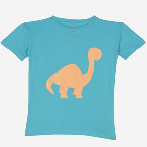 Dino Print (Aqua Blue)