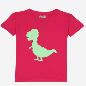 Dino Print (Fuchsia)