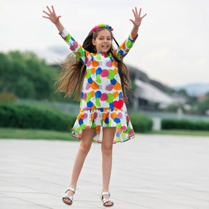 Field Of Dreams Dress (Multi Coloured Cactus)