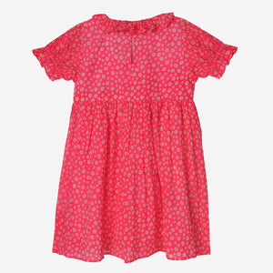 Flower Power Dress (Neon Pink And Tiny Flowers)