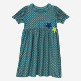 Flower Power Dress (Tiny Grey Clouds)