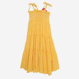 Happy Place Maxi Dress (Sunshine Yellow With Tiny Flowers)