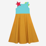 Joy Parade Maxi (Colour Block Flamingo Pink And Aqua Blue)