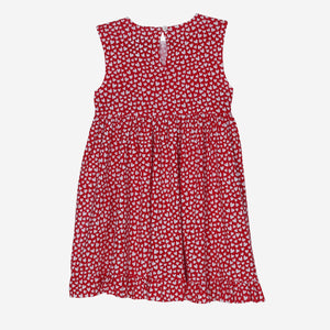 Moira Dress (Red And Tiny Hearts)