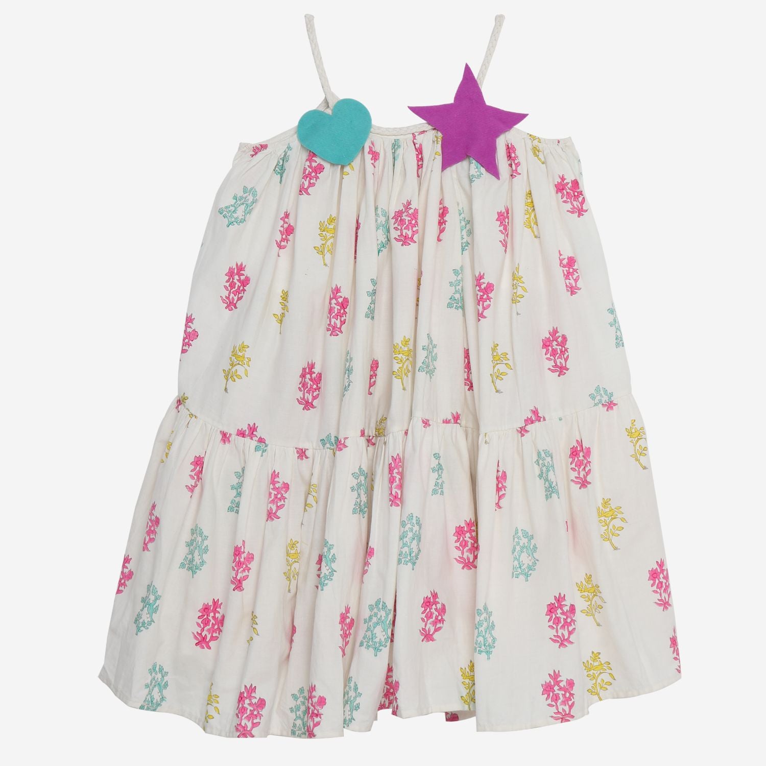 Moon River Dress (Flowers On White)