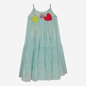 Moon River Dress (Mint Green With Hearts )