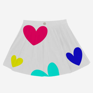 Oopsie Daisy Skirt (Multi Colour Hearts)