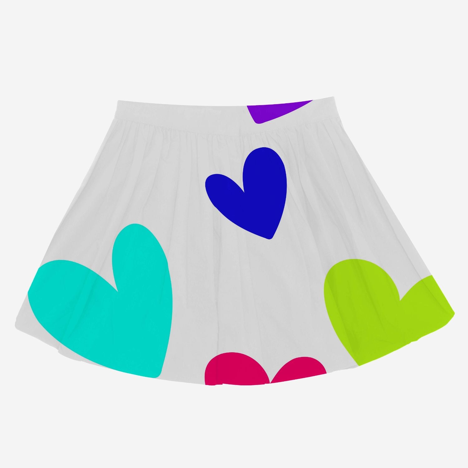 Oopsie Daisy Skirt (Multi Colour Hearts)