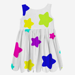 Peekaboo Dress (Multi Colour Stars)