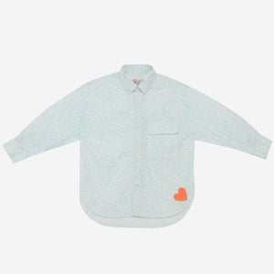 Ray Of Sunshine Shirt (Aqua And  Tiny Dots)