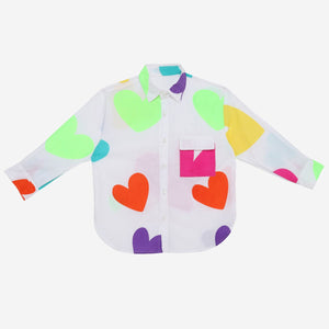 Ray Of Sunshine Shirt (Multi Colour Hearts)