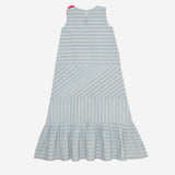 Sail Away Dress (Striped Blue And Grey)