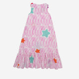 Sail Away Dress (Striped Pink And Stars)