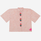 Summer Cooler Shirt (Tiny Orange Dots And Popsicle Accents)