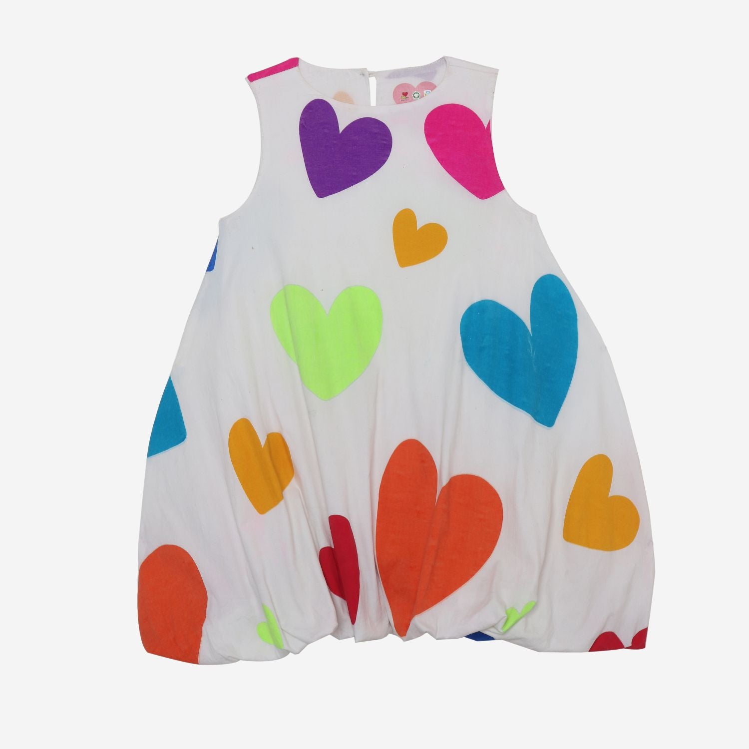 Summer Daze Dress (Multi Coloured Hearts)