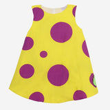 Summer Daze Dress (Purple Yellow Polka)