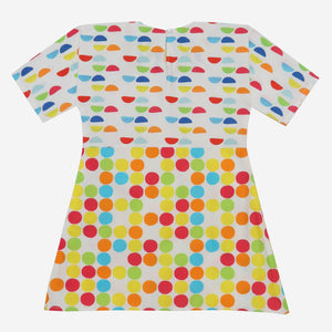 Star Gazer Dress (Multi Coloured Semi Circles And Tic Tac Toe)