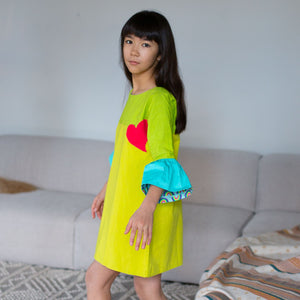 Sugar Rush Dress ( Reversible Mini Rainbows And Colour Block)