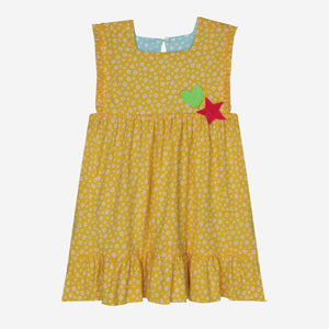 Tree Hugger (Reversible Yellow And Tiny Flowers & Sea Green And Tiny Stars)