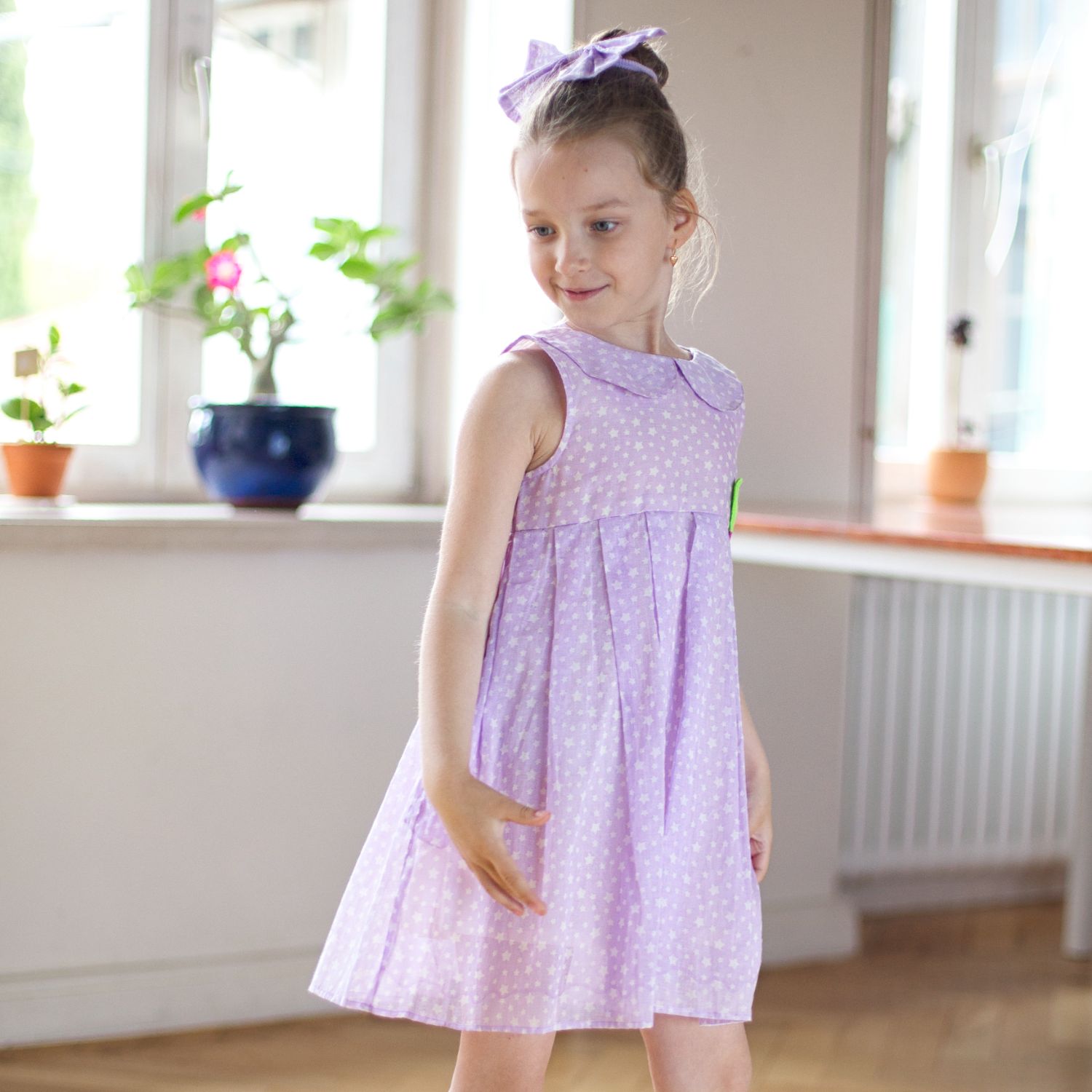 Terra Dress (Lavender And Tiny Stars)