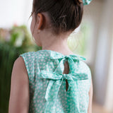 Terra Dress (Mint Green And Tiny Hearts)