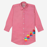 Wednesday Shirt Dress (Fluorescent Pink)