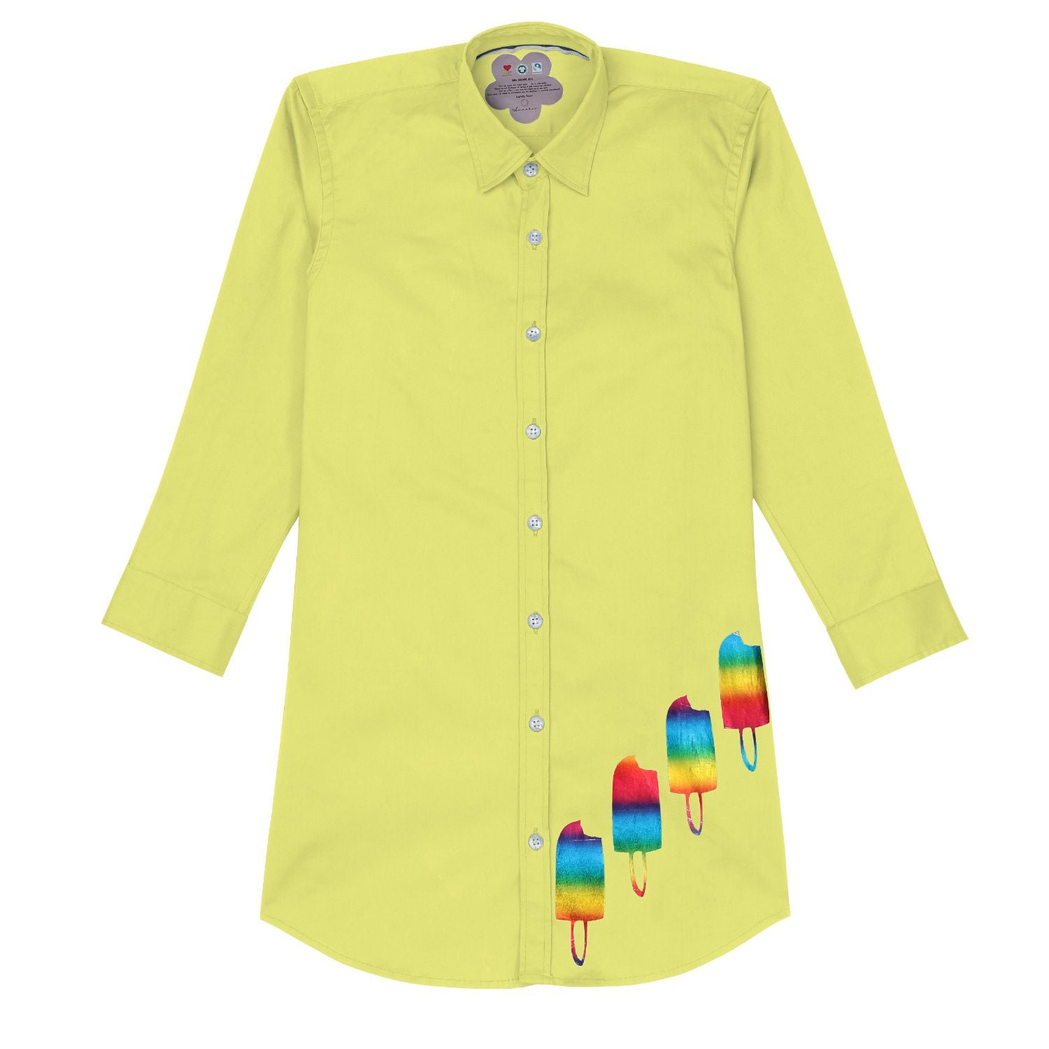 Wednesday Shirt Dress (Yellow)