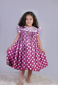 Purple Polka Dress