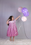 Purple Polka Dress