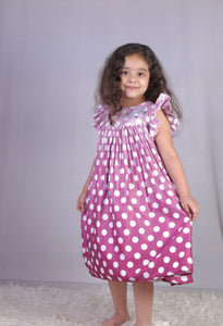 Purple Polka Dress