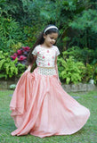 Blush Back Bow Lehnga